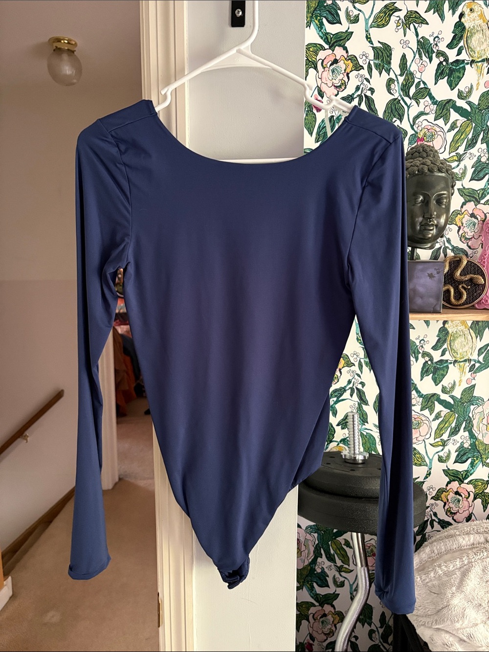 Aeropostale Long Sleeve Navy Bodysuit - Women's Top